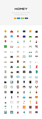 Homey Icon Set : Cute set of pixel perfect icons