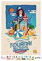 TOURNAI LES BAINS : Graphic identity for Tournai les bains with paper cut