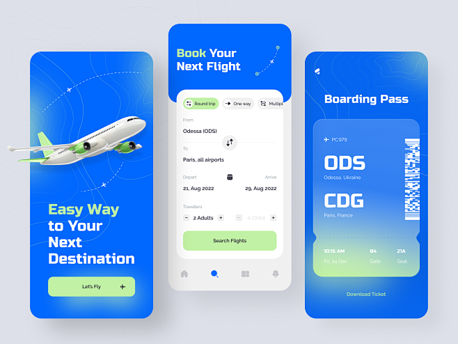 Flight booking app a...