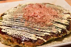 御好烧,自制的,铁板烧,煎饼锅,大阪府,薄烤饼,葱,水平画幅,鸡蛋,无人