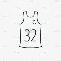 队长图标。篮球球衣的迹象。