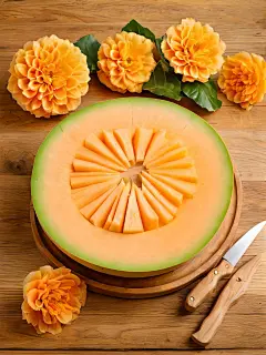 水果哈密瓜高清图片