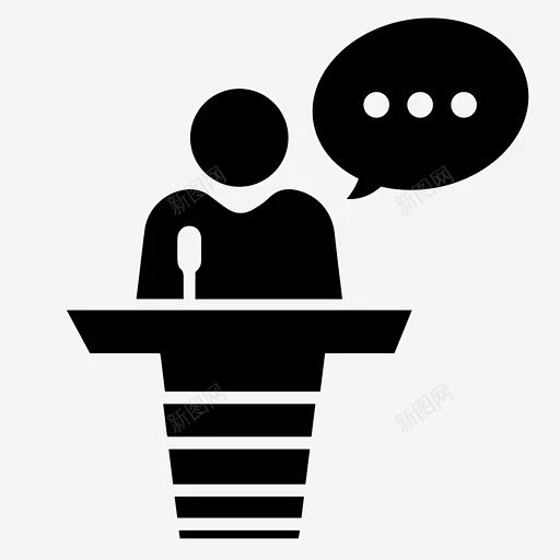会议发言人演示者图标 icon 标识 标志 UI图标 设计图片 免费下载 页面网页 平面电商 创意素材-花瓣网