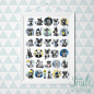 Cute babies : Cute animals illustrated by Julia Grigorieva.Posters, cards and magnets.