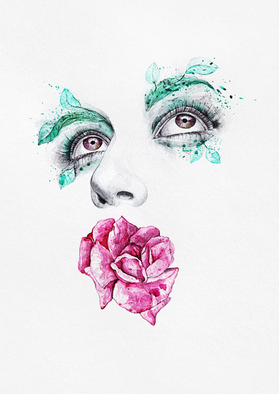 Faces : Watercolor I...