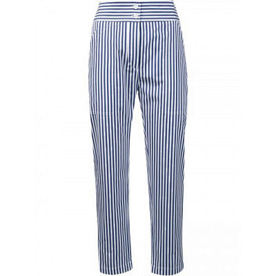 striped cropped trou...