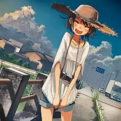 微笑娘微笑开朗的动漫女孩