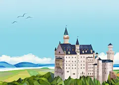 @僵小糖
高清合成参考、高清小景合成、高清影视海报、高清素材、高清设计灵感、高清产品精修、综艺海报、电商页面、主题页面、免抠素材、创意合成(品类)、创意合成(色系)、字体设计、板式设计、免抠活动标题、手绘素材、手绘参考、设计教程、电商海报、淘宝海报、淘宝男装海报、钻展图、banner、海报设计、首页、双十一、双十二、年货节、圣诞节、情人节、七夕、元旦节、背景、海报，素材，图标设计采集尽在 ---@僵小糖 古堡古塔 建筑插画 出游出行 世界建筑插图插画设计AI