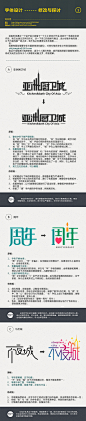 字体设计---修改与探讨 (1)_平面设... - 独猫采集到字体设计 - 花瓣