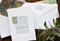 Letterpress Wedding Invitation - SAMPLE - WIlliam Morris arts and crafts, romantic old world@北坤人素材