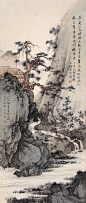 陈少梅 1947年作 长夏山居图 