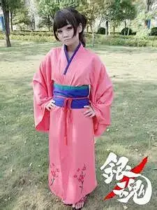 银魂 志村妙 阿妙 cosplay 服装 和服（现货） 包邮-淘宝网-花瓣网