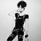#進撃の巨人#黒い進撃ログ。画风简直太帅了 超级赞！！（ID；46085031）