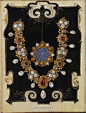 #美丽旧时光# 巴伐利亚公爵夫人安娜的珠宝书。这位16世纪的贵族将她心爱的珠宝描绘成册。