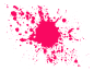 玫红色颜料喷洒墨迹水彩墨点