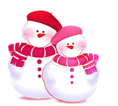 卡通冬天可爱雪人插画元素