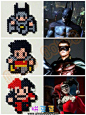 DC英雄拼豆蝙蝠侠拼豆，拼豆图纸,拼豆教程,拼拼豆豆,PERLER BEADS,PIXER ART,http://www.pindoudou.com #手工# #DIY#