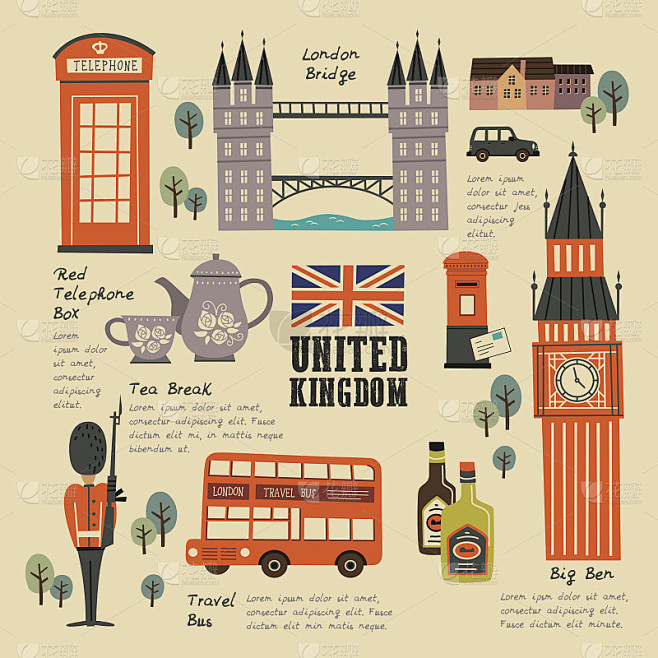 英国旅游概念集