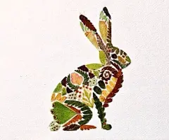  艺术家 Helen Ahpornsiri 取材自然，用蕨类植物拼贴出极其细腻的作品