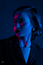 giallo retouch noir black and white negatives gels lighting fashion photography Cinema argento ursula wiedmann models model test editorial analog photography analog
