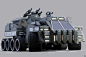 Planetary Armored Personnel Carrier 09 , Garreth Jackson : Concept vehicle concept.