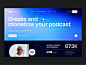 Podcast Platform Landing Page UI