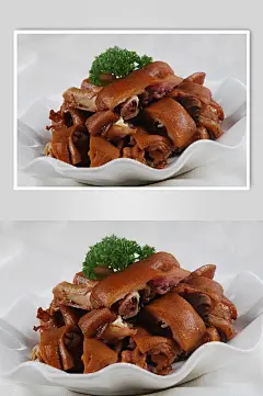 五香卤猪蹄美食摄影图片-众图网