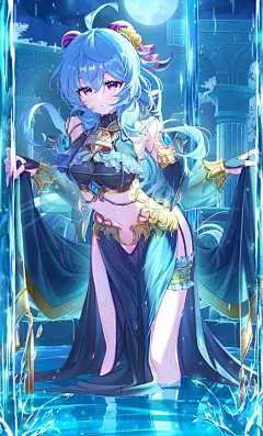 舞女风甘雨插画图片壁纸