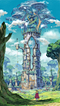 Artwork Broadleaf Factory - Ni no Kuni II Level-5