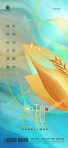 芒种节气海报设计