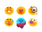 Emojis v3动画表情符号设置表情符号概念比赛ios比赛艺术比赛设计字符例证artua