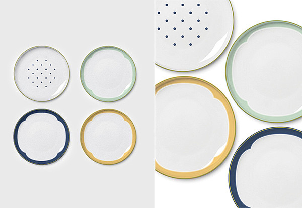 Accented dinnerware ...