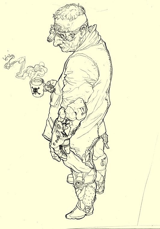 俄国Alex Pascenko漫画手稿线...