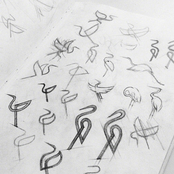 鹤logo的草图大神的logo设计是这样画