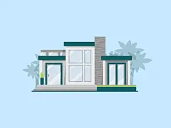Reimagined home I initially developed for an infographic.