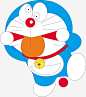 卡通哆啦A梦高清素材 卡通 卡通哆啦A梦 漫画动漫 猫型机器人 矢量透明 蓝色白色 设计 鬼脸 免抠png 设计图片 免费下载