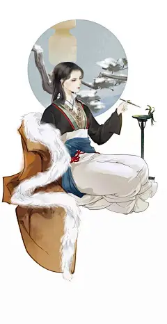 古风壁纸 | 我与春风皆过客，你携秋水揽星河
