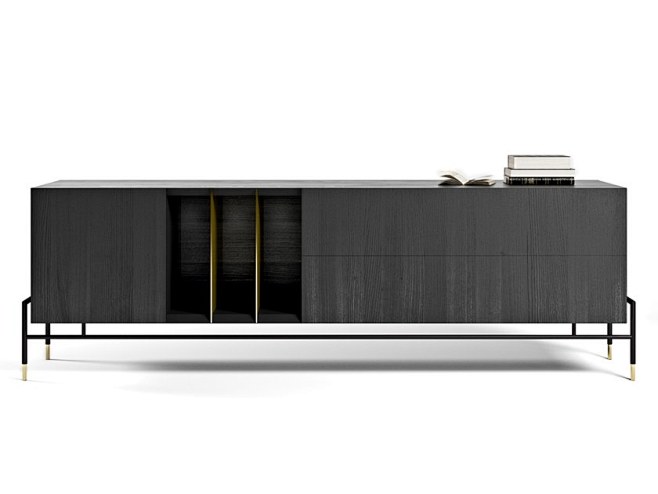 Wooden sideboard wit...