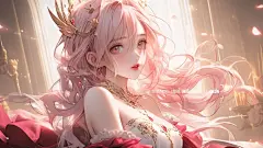 色彩缤果｜粉色恋情公主超美壁纸