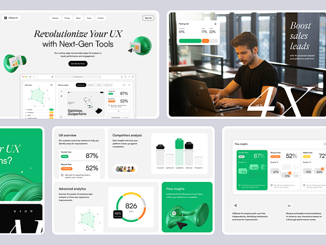 landing page for the...