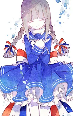 大海原与大海原 大海原と大海原 海底囚人 P站 pixiv 动漫° 原创³ 同人² 插画 少女 头像 封面 二次元 手绘