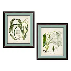清新手绘绿叶装饰画 美式乡村墙画客厅沙发背景壁画卧室挂画