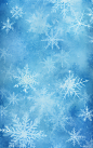 冬天蓝色雪花纹理背景素材图片