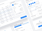  Dashboard Modules - Banking finance minimal clean popover popup table view input interface dashboard ui dashboad fintech app ux ui fintech