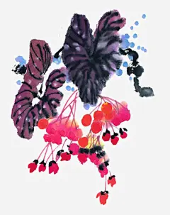 彩墨花卉_新图网 https://ixintu.com 水墨国画 写意 国画花卉 手绘花草 国粹 宣纸画 手绘装饰
