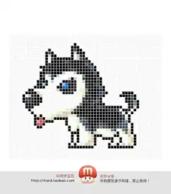 #转载#冒险岛雪犬拼豆图纸