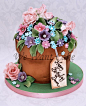 Flower pot cake would love to made for Mom for Mother's Day: 