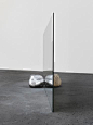 Alicja Kwade Andere Seite (The other side), 2012 Iron, stone, mirror 60 x 50 x 140 cm: 