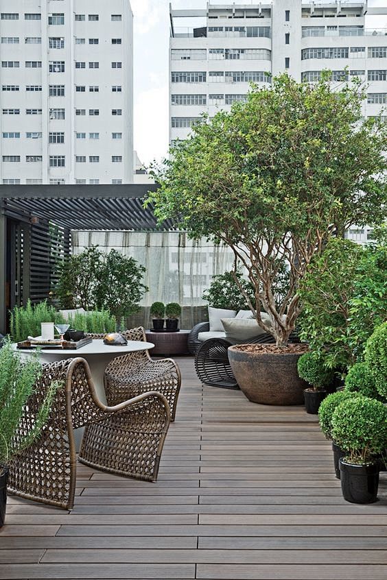 A beautiful rooftop ...