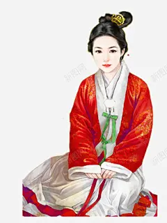 古风女子高清素材 古风 女子 插画 装饰 免抠png 设计图片 免费下载